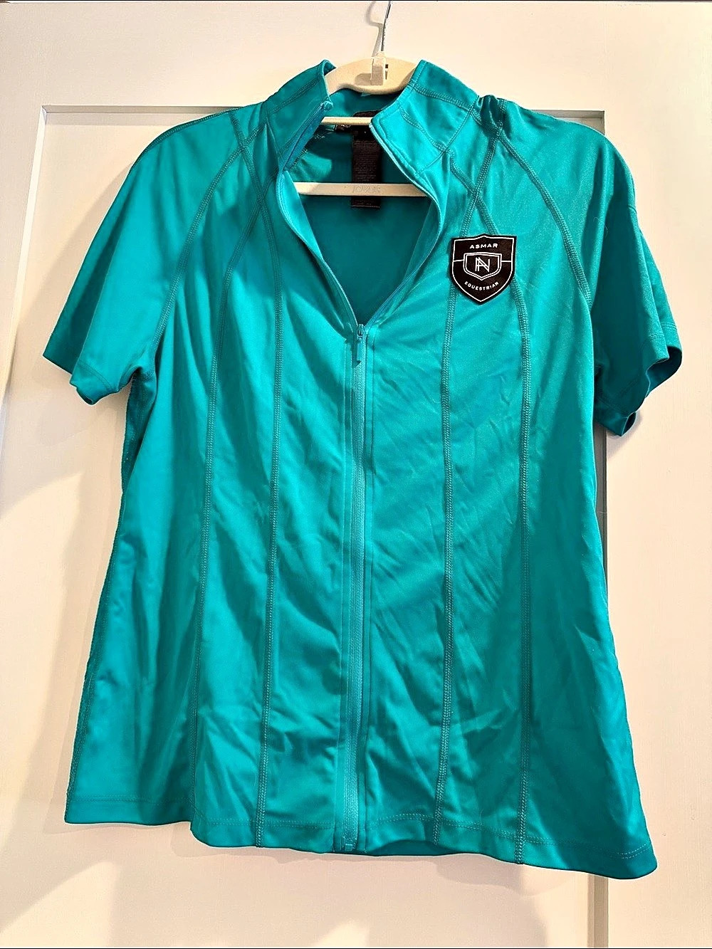 Short Sleeve Athletic Top in Blue Like New